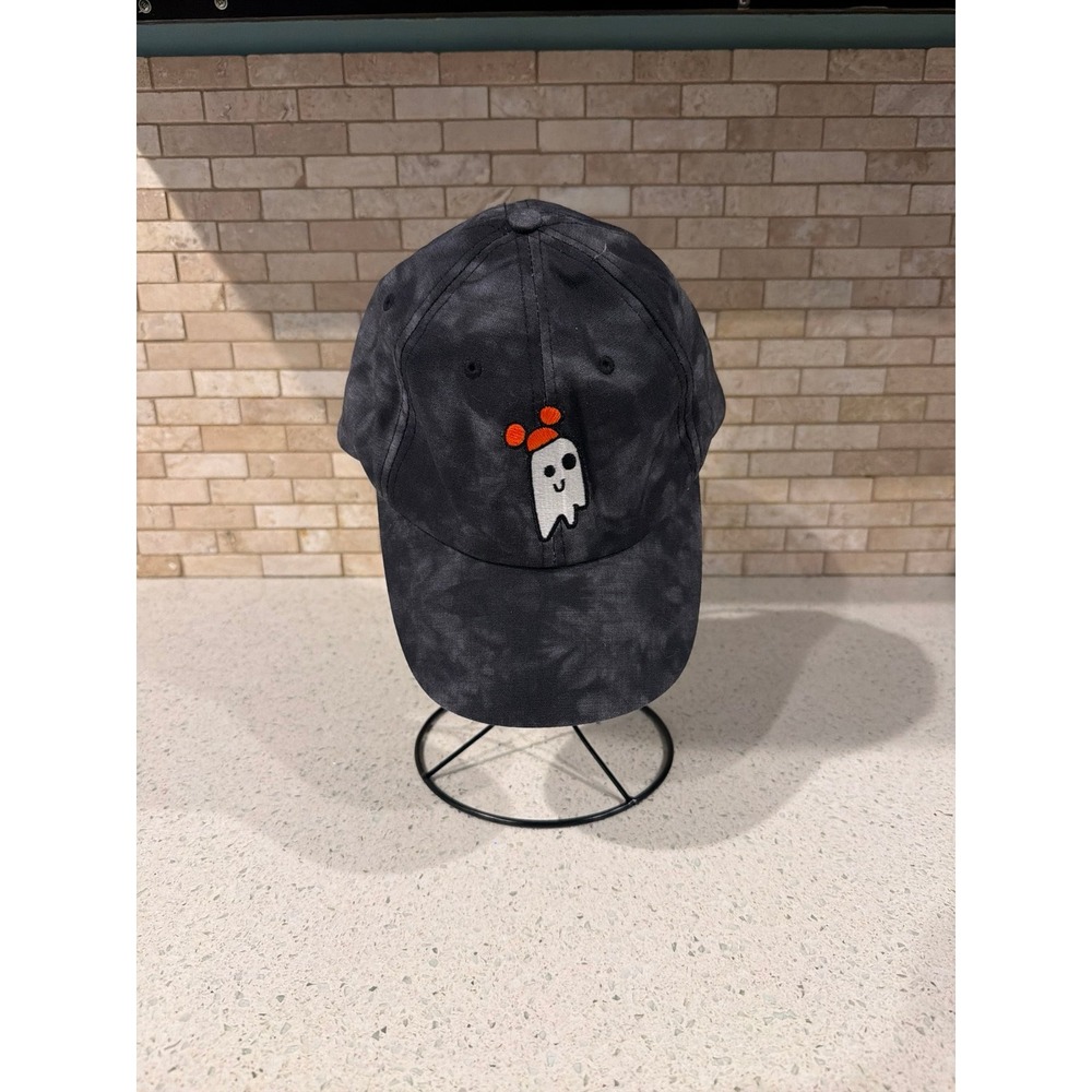 Disney Parks 2022 Hat Halloween Boo‎ Ghost Baseball Cap Gray Tie Dye nwt